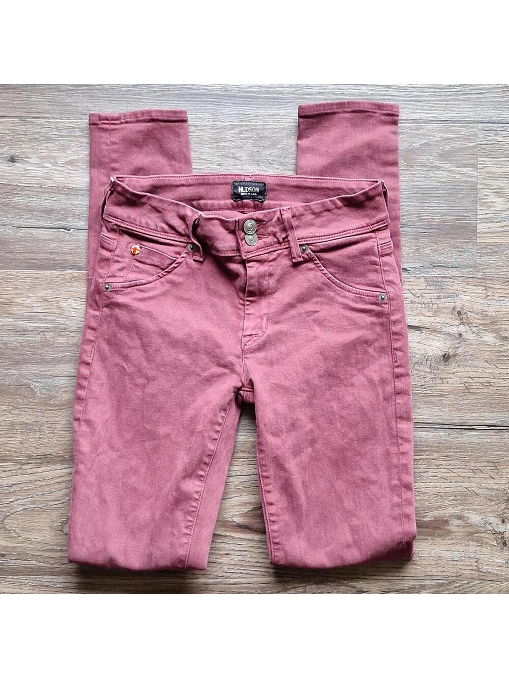 Hudson Jeans Brick Red Skinny Jean size 26